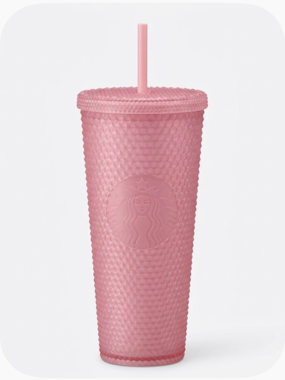 Starbucks 16 oz Pink Textured Reusable Tumbler Cup
